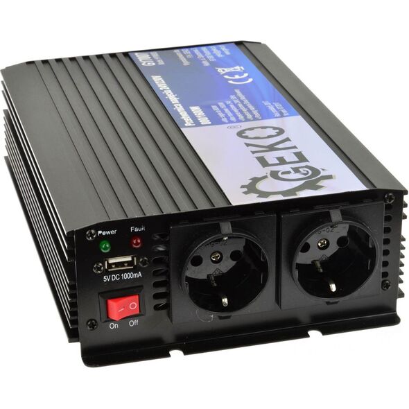 Przetwornica Geko Przetwornica napięcia 24V/230V 800/1600W (4)