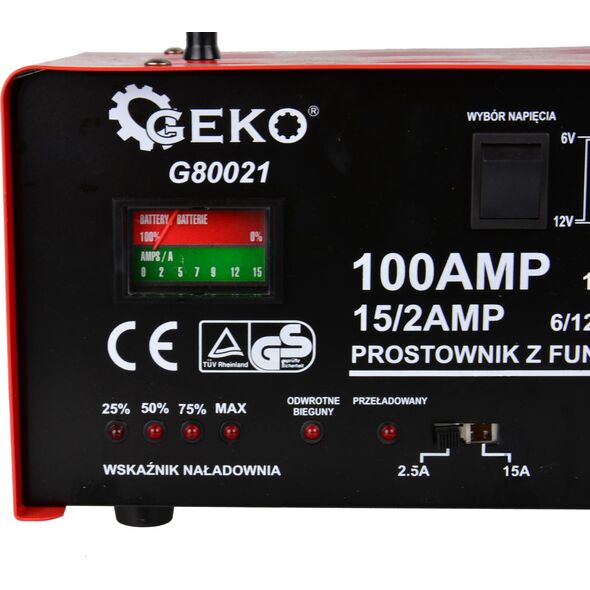 Geko Prostownik z rozruchem 100A 6/12V GEKO(1)
