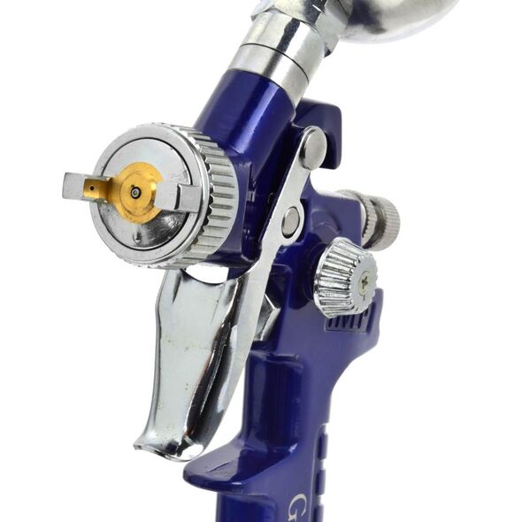 Geko Pistolet lak.HVLP mini 125ml 0,8mm,metal. zbiornik(20)