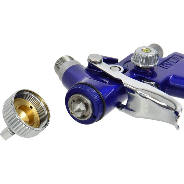 Geko Pistolet lak.HVLP mini 125ml 0,8mm,metal. zbiornik(20)