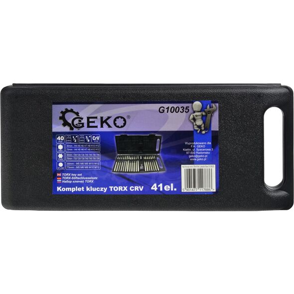 Geko Kpl.kluczy torx CRV 41el. plastic box (10)