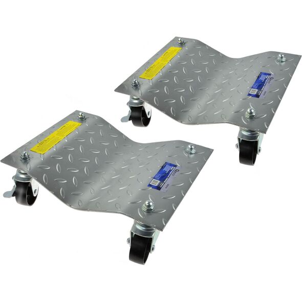 Geko Rolki transportowe 1500LBS stalowe nowy typ (2szt.)