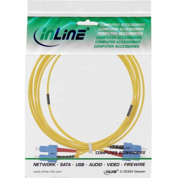 InLine InLine Fiber Optical Duplex Cable, SC/SC 9/125µm, OS2, 3m