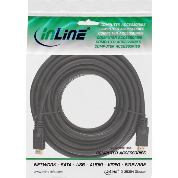 Kabel InLine HDMI - HDMI 7.5m czarny (17507P)