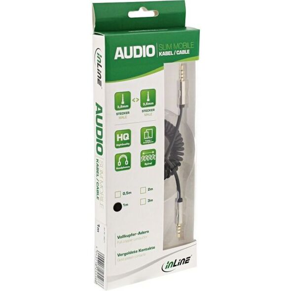 Kabel InLine Jack 3.5mm - Jack 3.5mm 2m srebrny (99272)