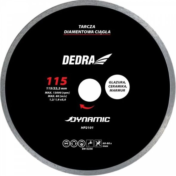 Dedra Tarcza diamentowa ciągła dynamic 200mm 25.4mm (HP2105E)