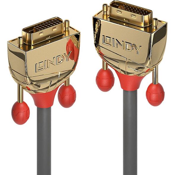 Kabel Lindy DVI-D - DVI-D 1m złoty (36201)