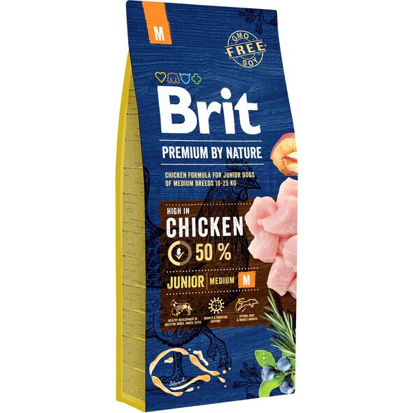 Brit Premium By Nature Junior Medium M 15 kg