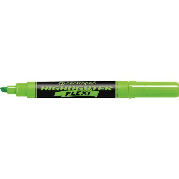 Centropen TEXTMARKER CENTROPEN 8542 ZIELONY FLEXI ZAKREŚLACZ MIĘKKA KOŃCÓWKA