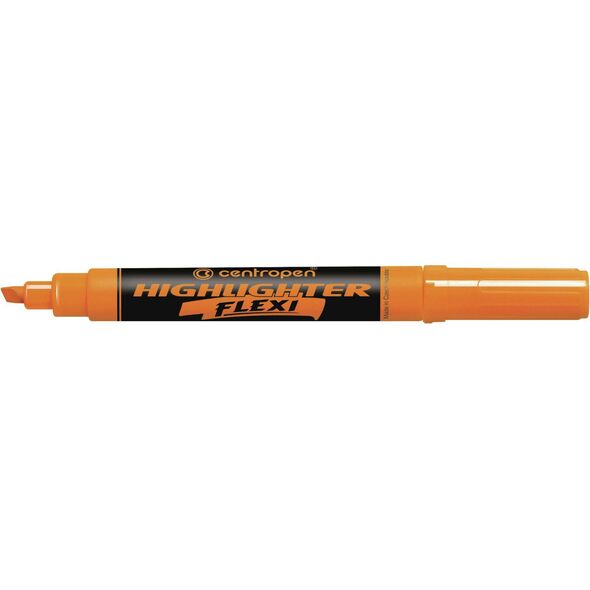 Centropen TEXTMARKER CENTROPEN 8542 POMARAŃCZOWY FLEXI ZAKREŚLACZ MIĘKKA KOŃCÓWKA