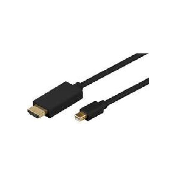 Kabel MicroConnect DisplayPort Mini - HDMI 1m czarny (MDPHDMI1B-4K)