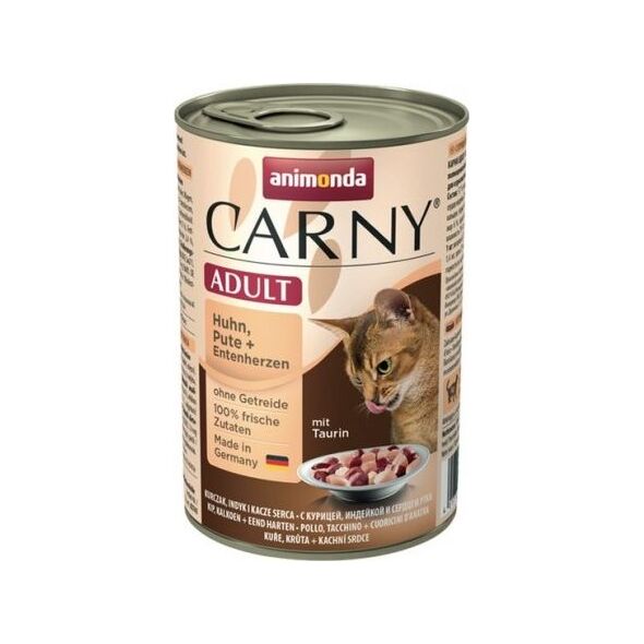 Animonda Carny Karma Adult Kurczak + Indyk + Kacze serca puszka 400g
