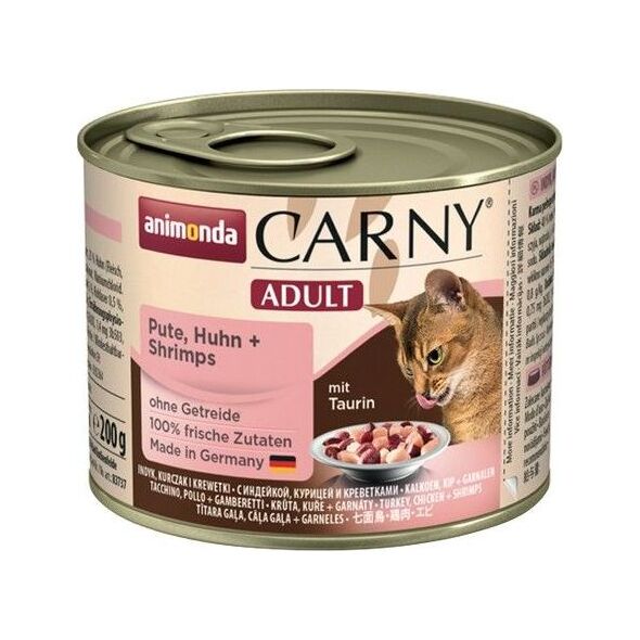 Animonda Carny Karma mokra Adult z indykiem, kurczakiem i krewetkami puszka 200g