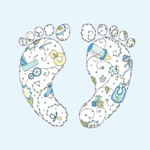 Clear Creation Karnet Swarovski kwadrat CL1909 Narodziny chłopiec