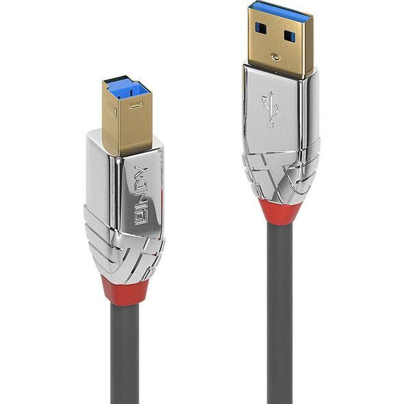 Kabel USB Lindy USB-A - USB-B 0.5 m Czarny (36660)