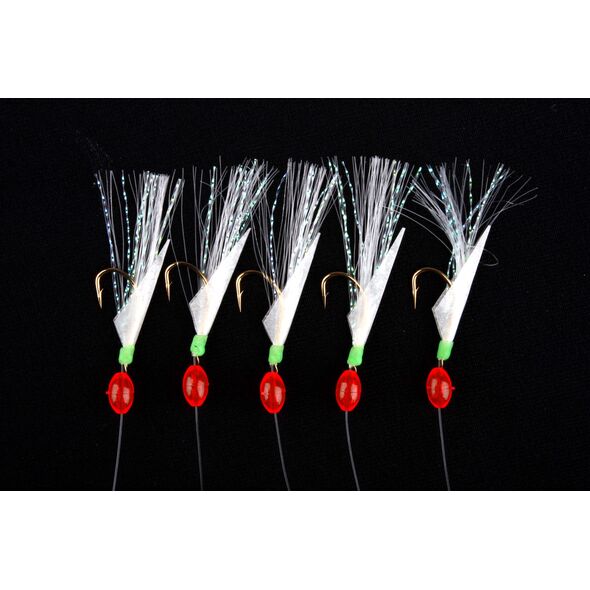 Ron Thompson Rig2 Herring Real Fish Skin 5 #8 Hooks Gold 0.60/0.50mm (42605)