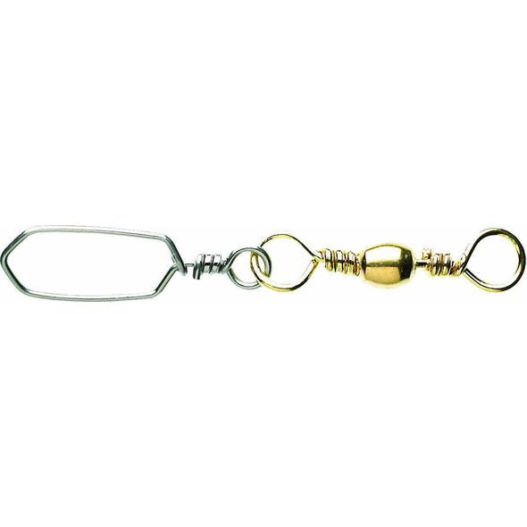 Okuma Norwegian Snap Swivel roz.4 Brass - 8szt. (33142)