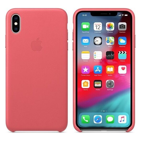 Apple Etui skórzane iPhone XS Max - zgaszony róż-MTEX2ZM/A