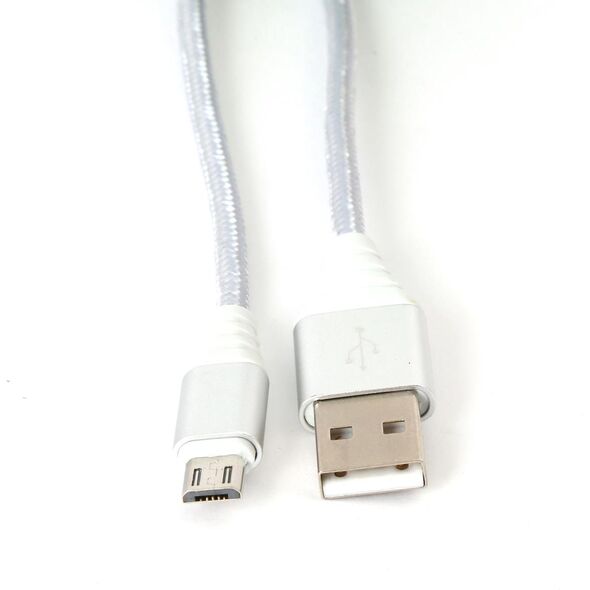 Kabel USB Omega USB-A - 1 m Srebrny (OUFBB3MBOXS)