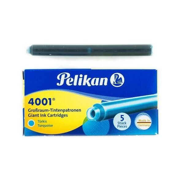 Pelikan Naboje długie GTP/5 turkusowe
