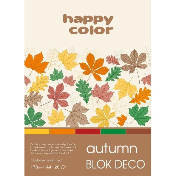 Happy Color Blok techniczny A4 20k kolorowy