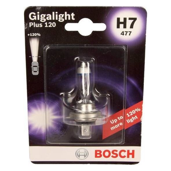Bosch ŻARÓWKA H7 12V/55W PX26D +120% GIGALIGHT PLUS 120 1 SZT
