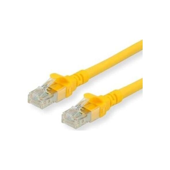 Roline Patchcable - RJ45-3m - UTP - CAT 6a - bezhalogenowy, linka - żółty (21.15.2723)