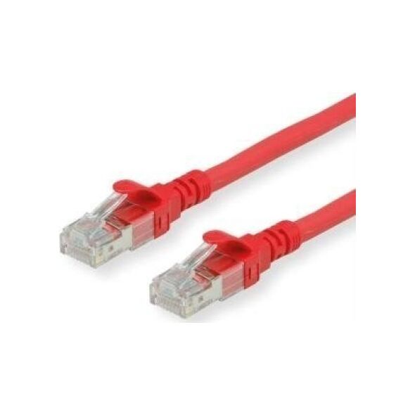 Roline ROLINE - Patch- Cable - RJ- 45 (M) to RJ- 45 (M) - 2 m - UTP - CAT 6a - halogen free, shaped, stranded - red (21.15.2712)