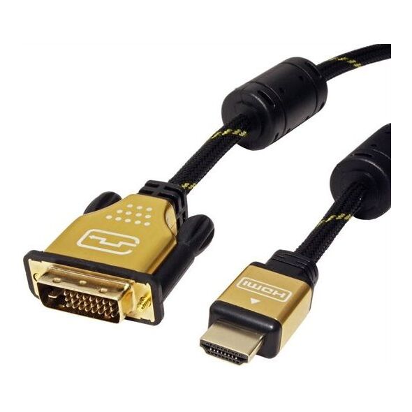 Kabel Roline 7.5m czarny złoty (JAB-3754683)
