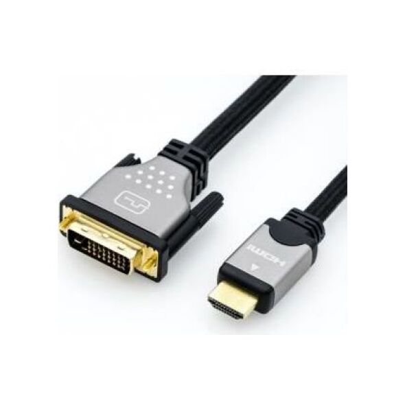 Kabel Roline 3m czarny srebrny (JAB-3752616)