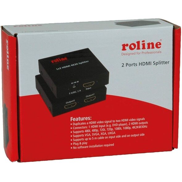 Roline Splitter - 2 x HDMI (14.01.3555)