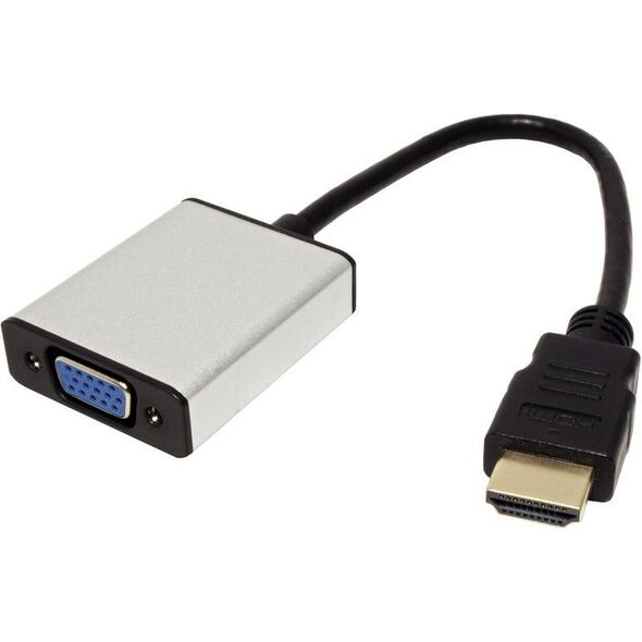 Adapter AV Value HDMI - D-Sub (VGA) + Jack 3.5mm srebrny (12.99.3119)