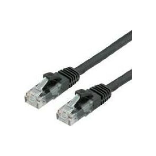 Value Kabel krosowy UTP Cat.6, LSOH, czarny, 0,5 m (21,99.1025)