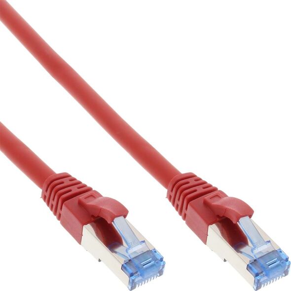 InLine Patch Cable - S / FTP (PiMf) - Cat.6A - 500MHz - Halogen Free - Copper - Red - 20m (76820R)
