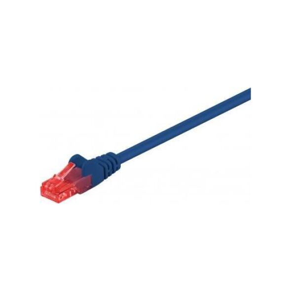 Goobay Wentronic Goobay CAT 6 Patch Cable, U/UTP, blue, 0.5 m - CCA coppergemisch (68432)