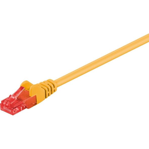Goobay Wentronic Goobay CAT 6 Patch Cable, U/UTP, yellow, 5 m - CCA coppergemisch (68418)