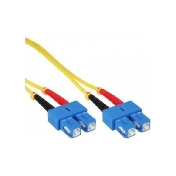InLine InLine - Patch- Cable - SC Single mode (M) to SC Single mode (M) - 50cm - glass fiber - 9 / 125 Micron - OS2 - halogen free - yellow (82925C)