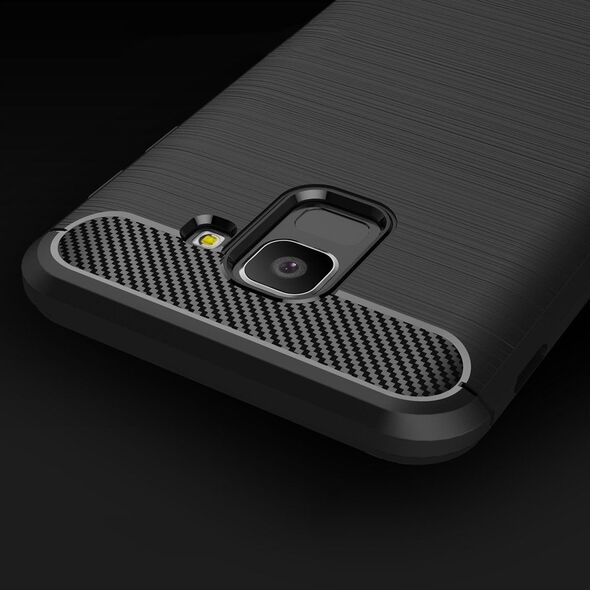 Hurtel Carbon Case elastyczne etui pokrowiec Samsung Galaxy J6 2018 J600 niebieski