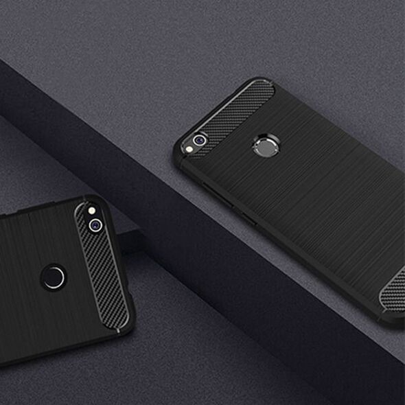 CASE ETUI CARBON LUX CZARNY XIAOMI REDMI 6A