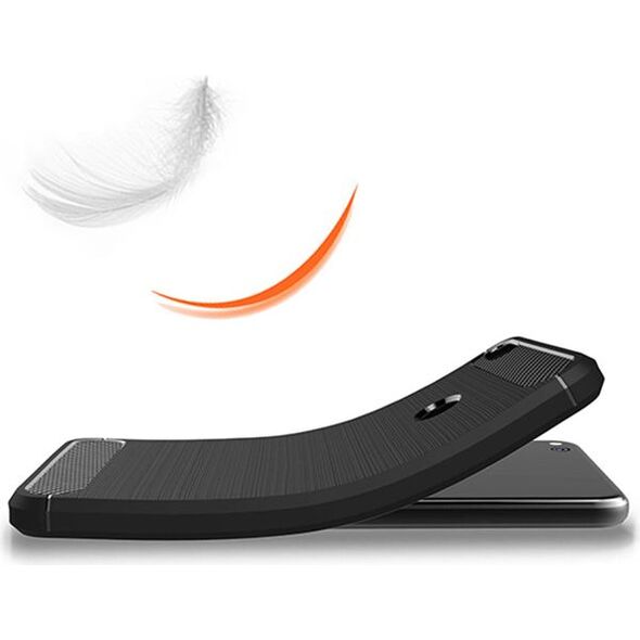 CASE ETUI CARBON LUX CZARNY XIAOMI REDMI 6A