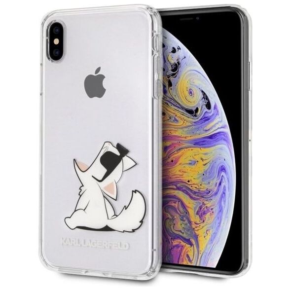 Karl Lagerfeld Karl Lagerfeld KLHCI65CFNRC iPhone Xs Max hardcase transparent Choupette Fun