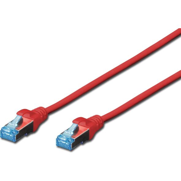 Digitus DIGITUS Ecoline - Patch Cable - RJ-45 (M) - RJ-45 (M) - 2.0m - SFTP - CAT 5e - Red (DK-1532-020 / R)