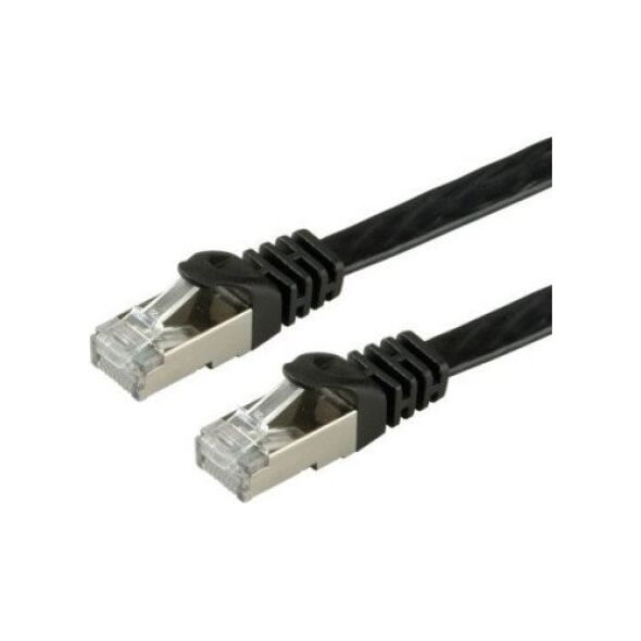 Value VALUE FTP- Patch Cable cat.6, flat, black 3m (21.99.0973)