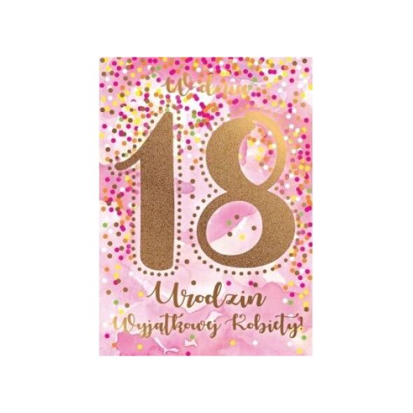 PASSION CARDS Karnet 18-te urodziny