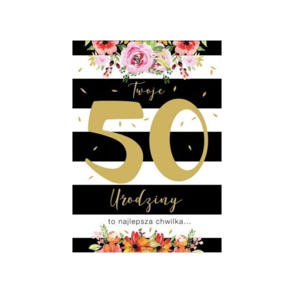 PASSION CARDS Karnet 50-te urodziny