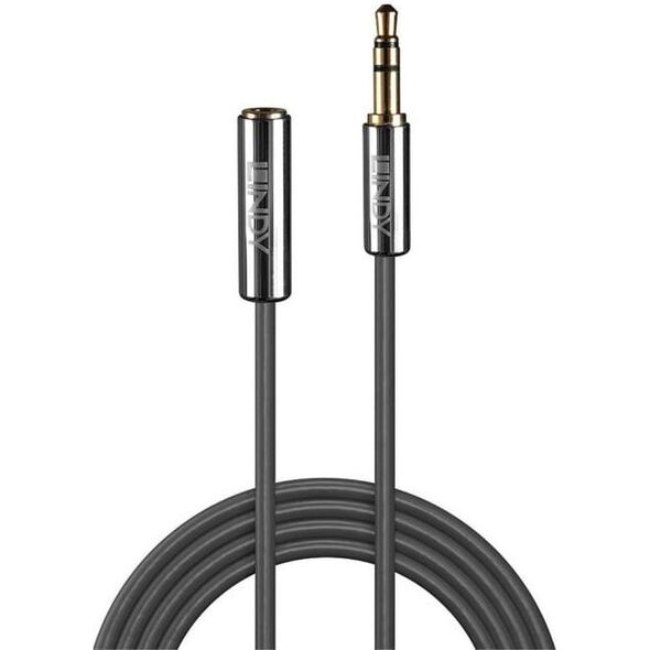 Kabel Lindy Jack 3.5mm - Jack 3.5mm 5m srebrny (35330)