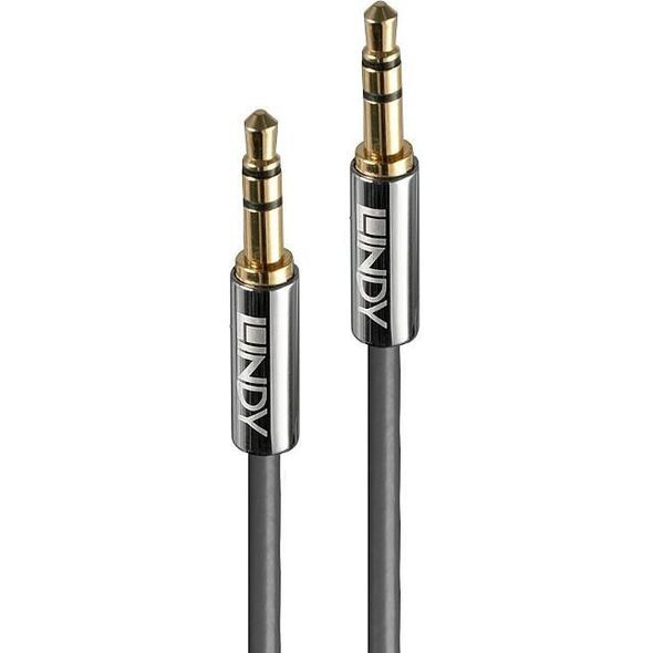Kabel Lindy Jack 3.5mm - Jack 3.5mm 2m srebrny (35322)