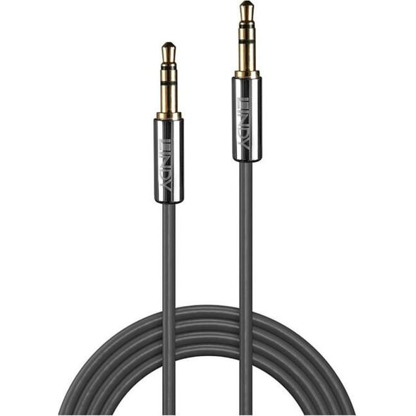 Kabel Lindy Jack 3.5mm - Jack 3.5mm 10m srebrny (35325)