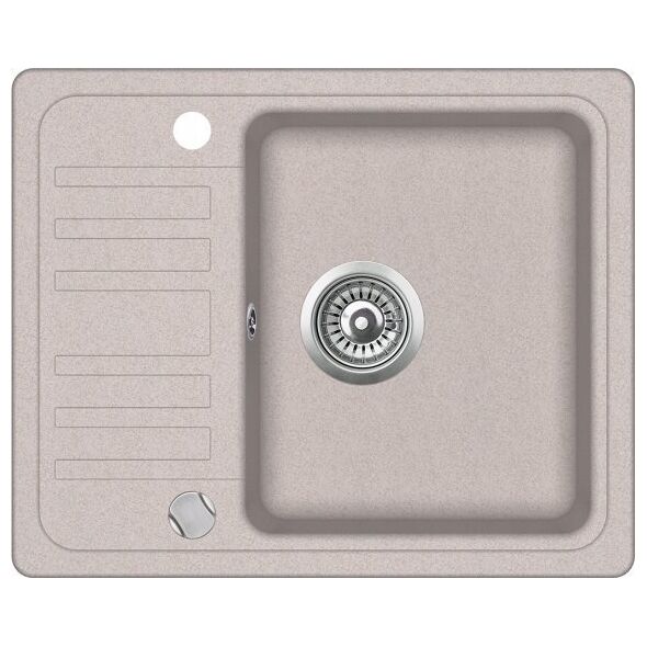 Zlewozmywak Aquasanita Dirbtinio granito virtuvinė plautuvė Aquasanita Notus SQ102, 110 Beige