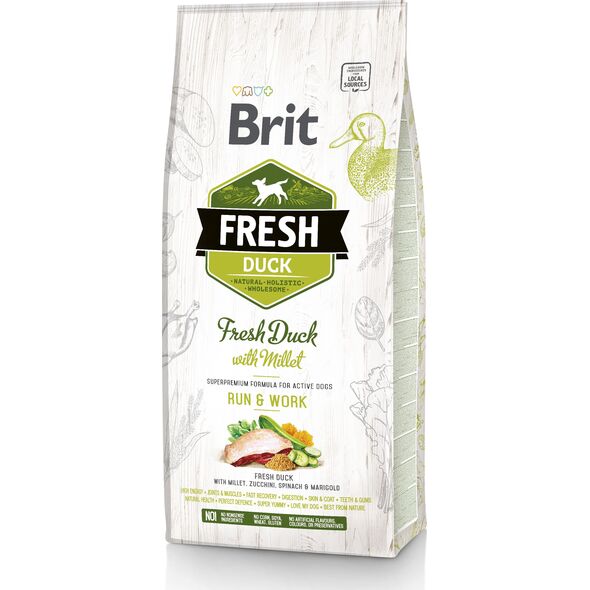 Brit Fresh Duck With Millet Active Run & Work 2.5kg